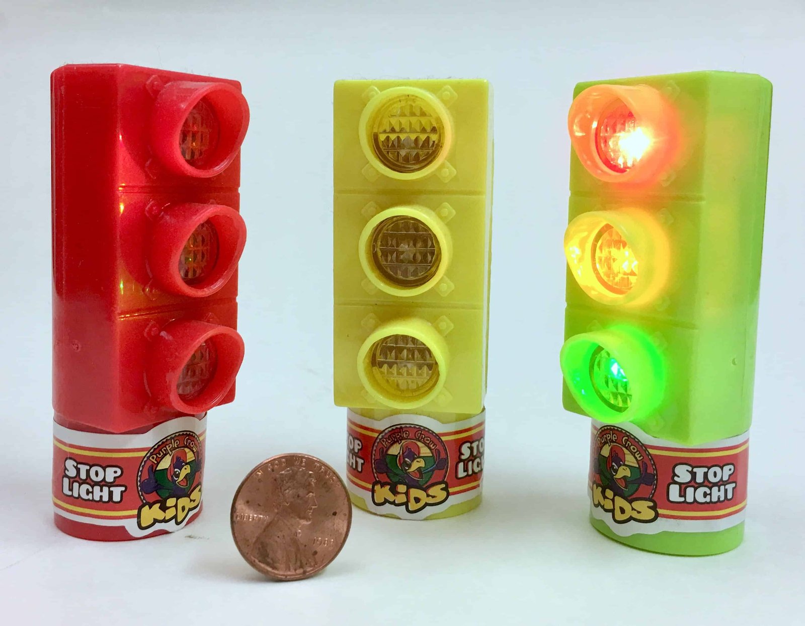Traffic light toys, old and new, for little kids and big.